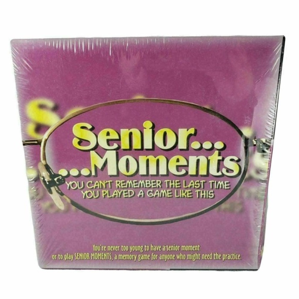 Senior Moments Game Family Party Humorous Memory Age 12 and Up New Sealed